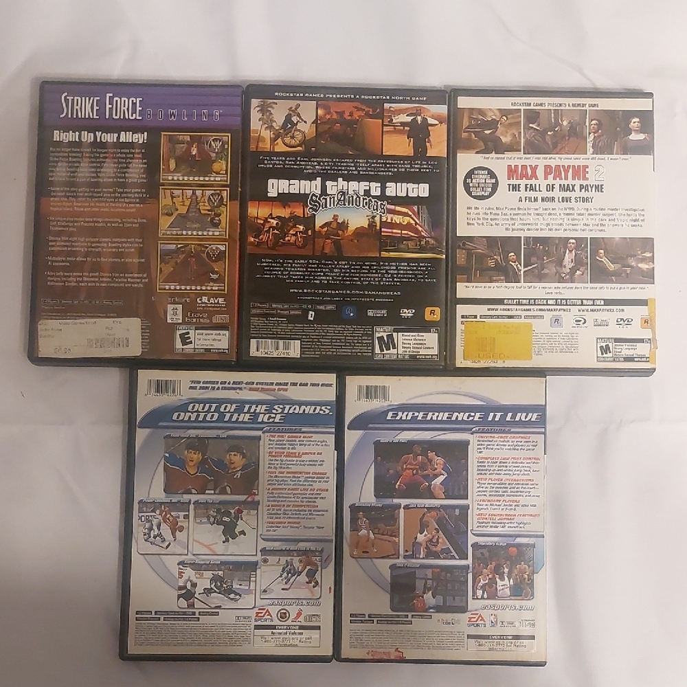 Sony PlayStation 2 Game Collection - Black, Orange, White - Picture 2 of 7